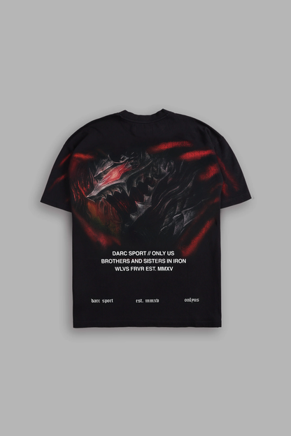 BERSERKER "PREMIUM" OVERSIZED TEE IN BLACK