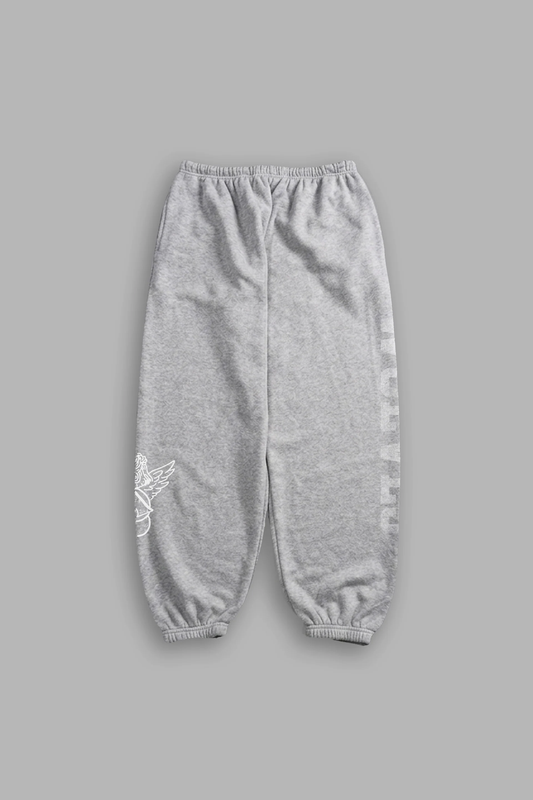 EST MMXV LIGHTWEIGHT LOUNGER SWEAT PANTS IN LIGHT ATHLETIC GRAY