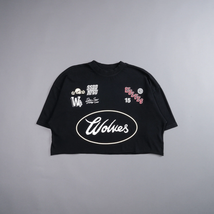 LIVE FAST V2 "PREMIUM" OVERSIZED (CROPPED) TEE IN BLACK