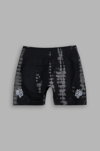DUAL WOLF EVERSON SEAMLESS "SIERRA" SHORTS IN BLACK TONAL SERPENT