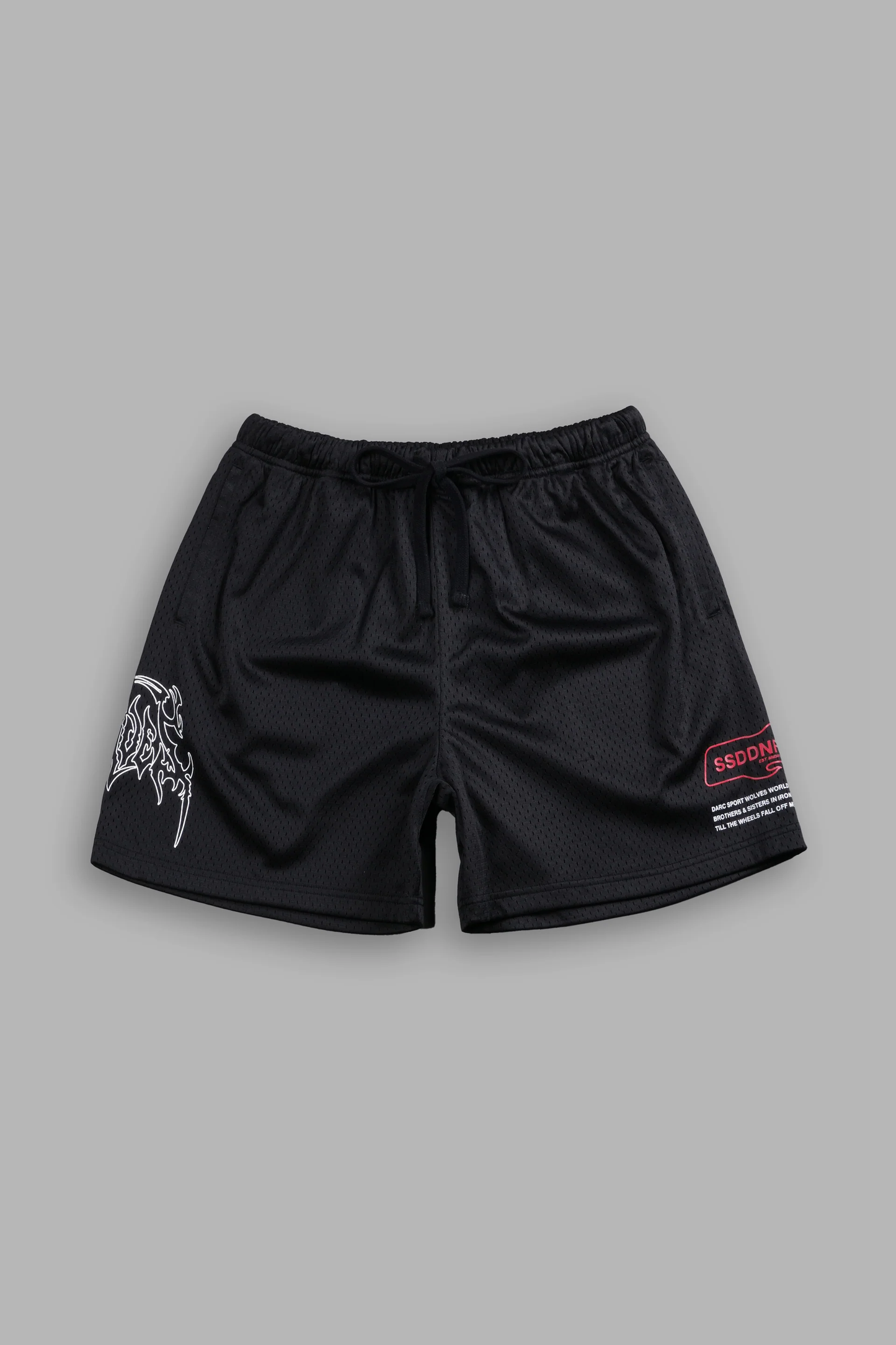 SHADOW HESH MESH SHORTS IN BLACK